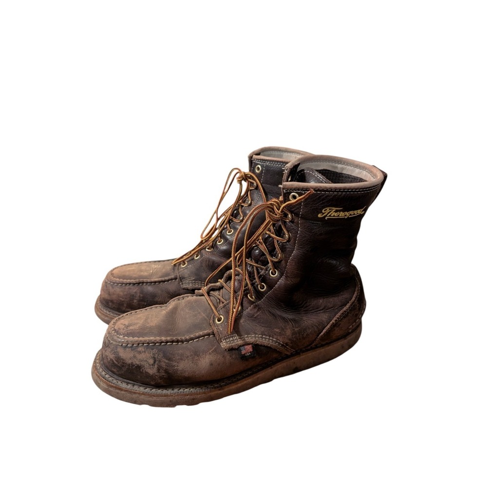 Thorogood 1957 Men's 8" Moc Steel Toe Work Boots Size 11 D 804-3800 Made In USA